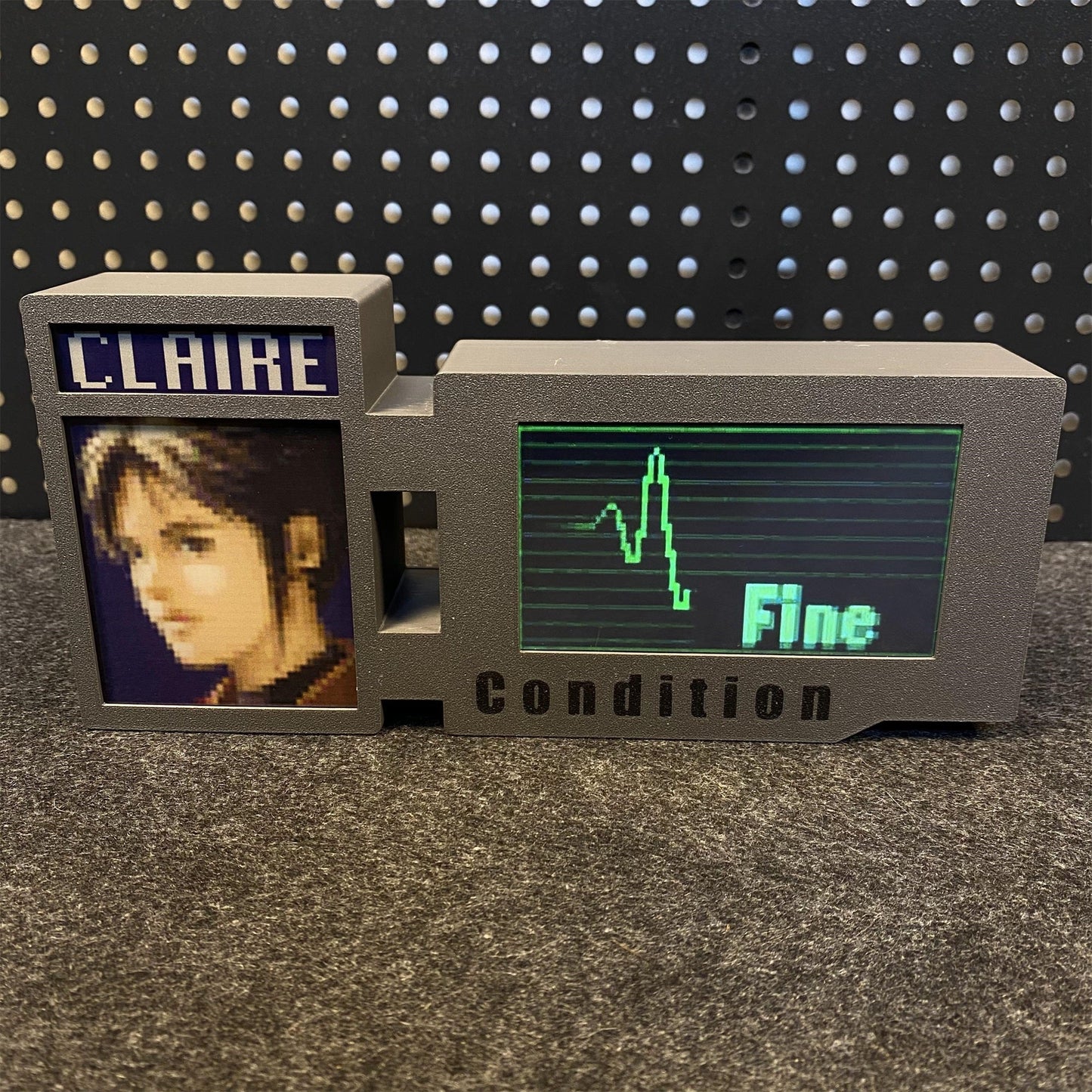 Customized 3D Printed RE Game Character Leon Ada Clarie Chris Hunk Status Screen Bar