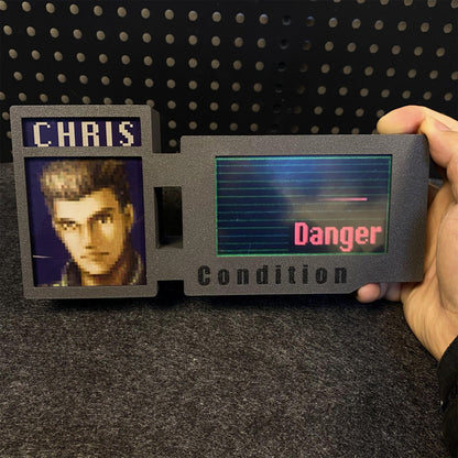 Customized 3D Printed RE Game Character Leon Ada Clarie Chris Hunk Status Screen Bar