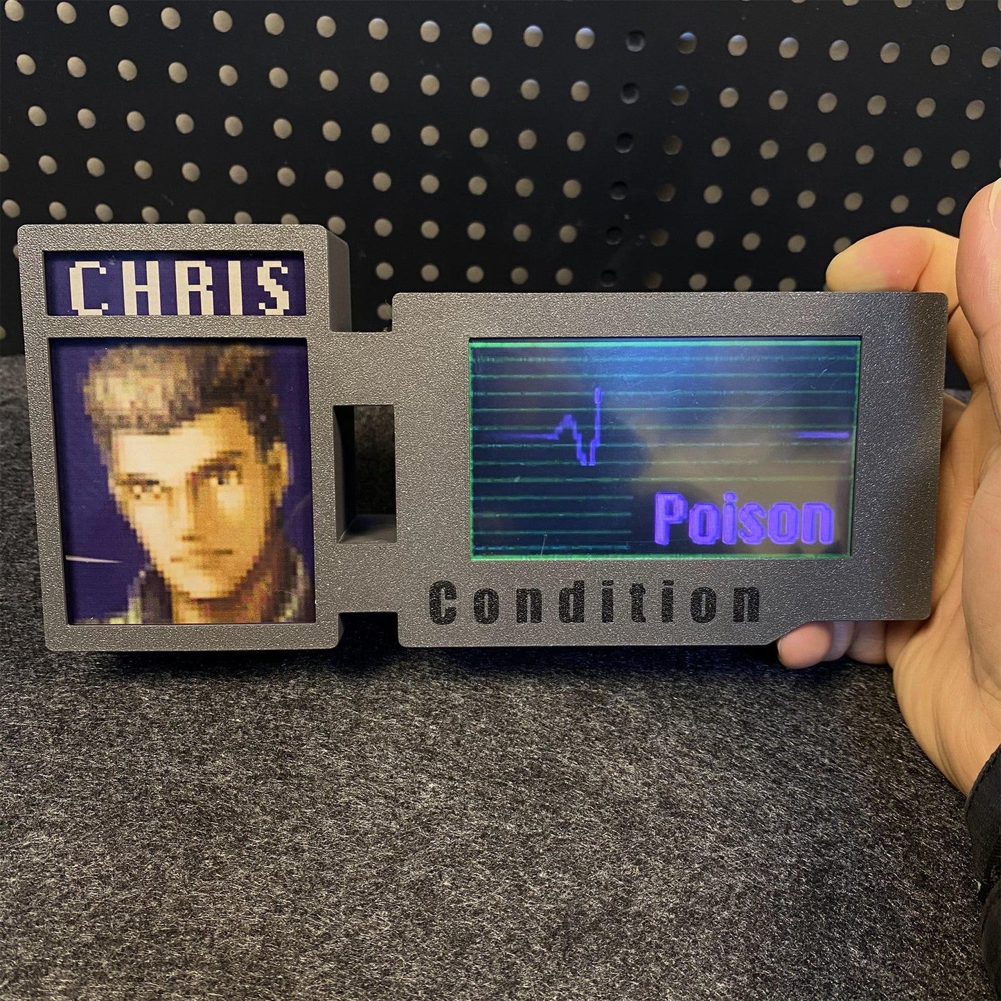 Customized 3D Printed RE Game Character Leon Ada Clarie Chris Hunk Status Screen Bar