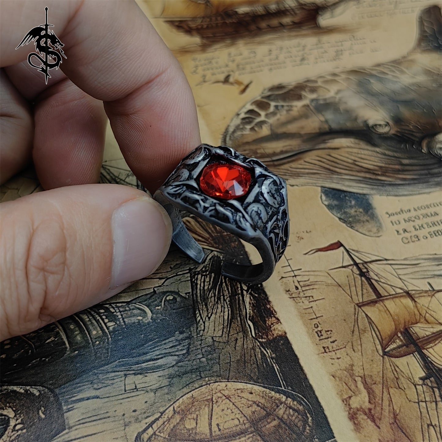 Hot Game Bloodbite Ring Alloy Open Ring