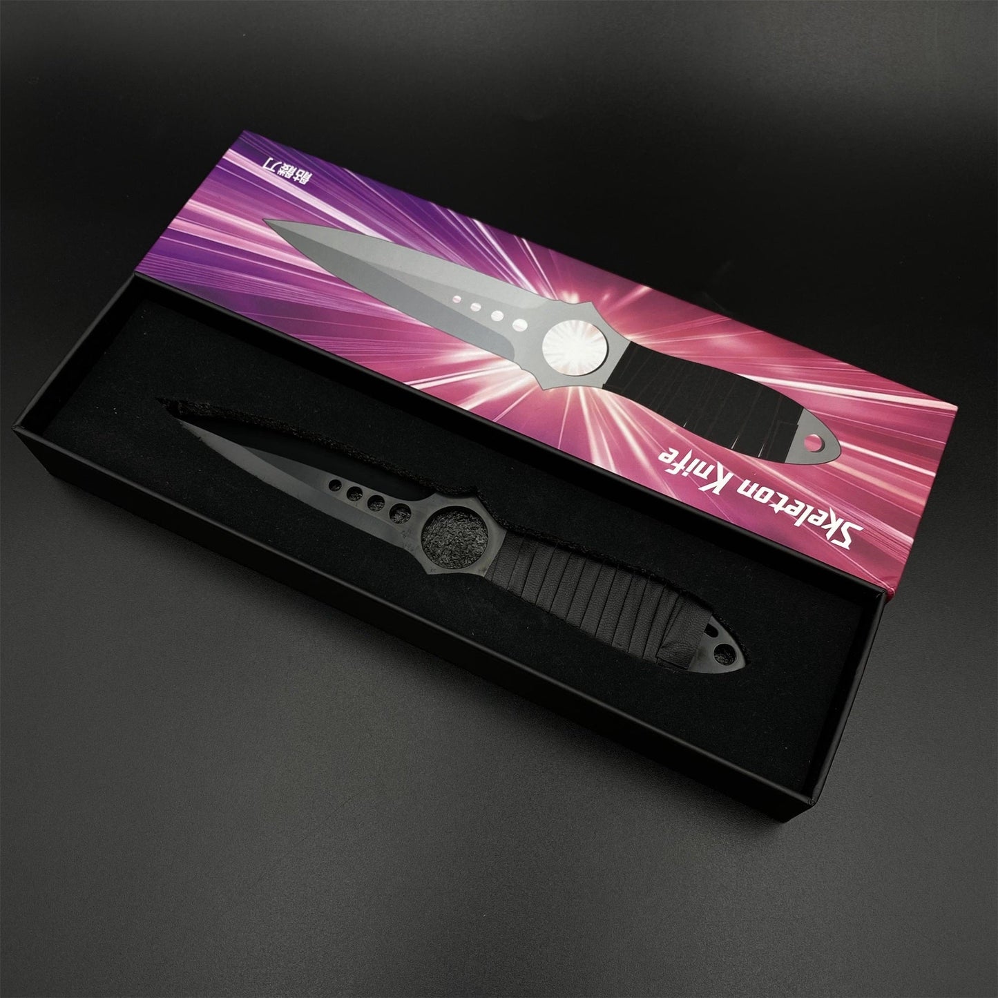 420 Steel Replica CS2 Black Shadow Dagger Model For Game Collection