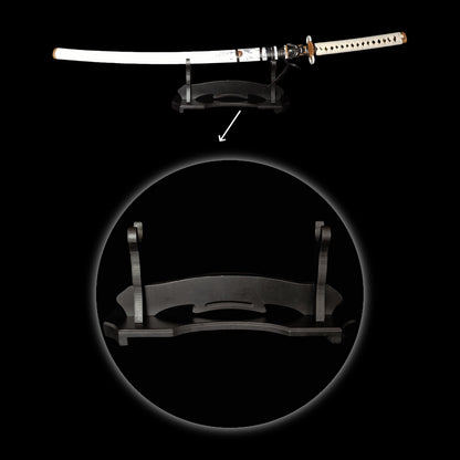 Life-Size Sword Katana Wooden Display Stand