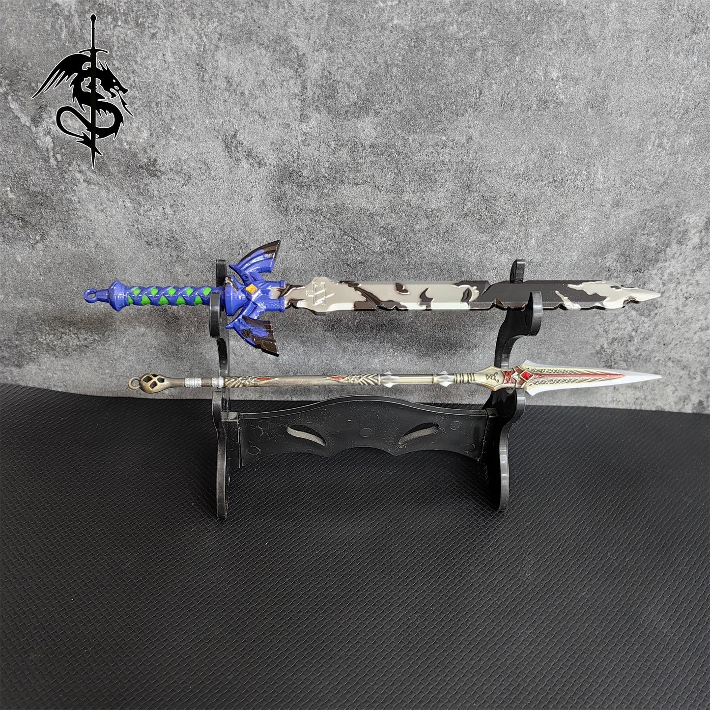 2-Layer Plactic Display Holder Small Swords Display Stand