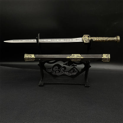 High-End Ancient Han Dynasty QingGang Steel Sword 26cm/10.2"