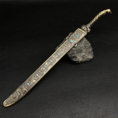 Chinese Ancient Mythology Deng Chanyu Sword Metal Replica