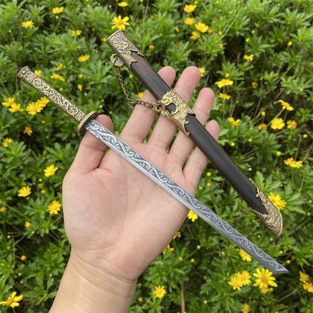 Hand-Forged Steel Mini Tang Sword 27cm/10.6"