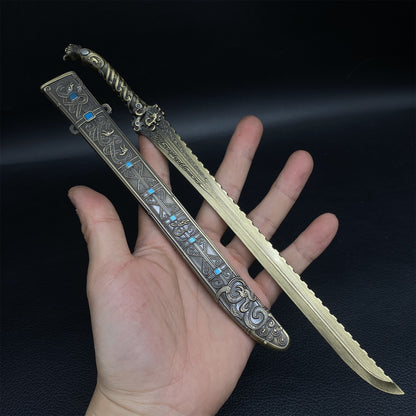 Chinese Ancient Mythology Deng Chanyu Sword Metal Replica