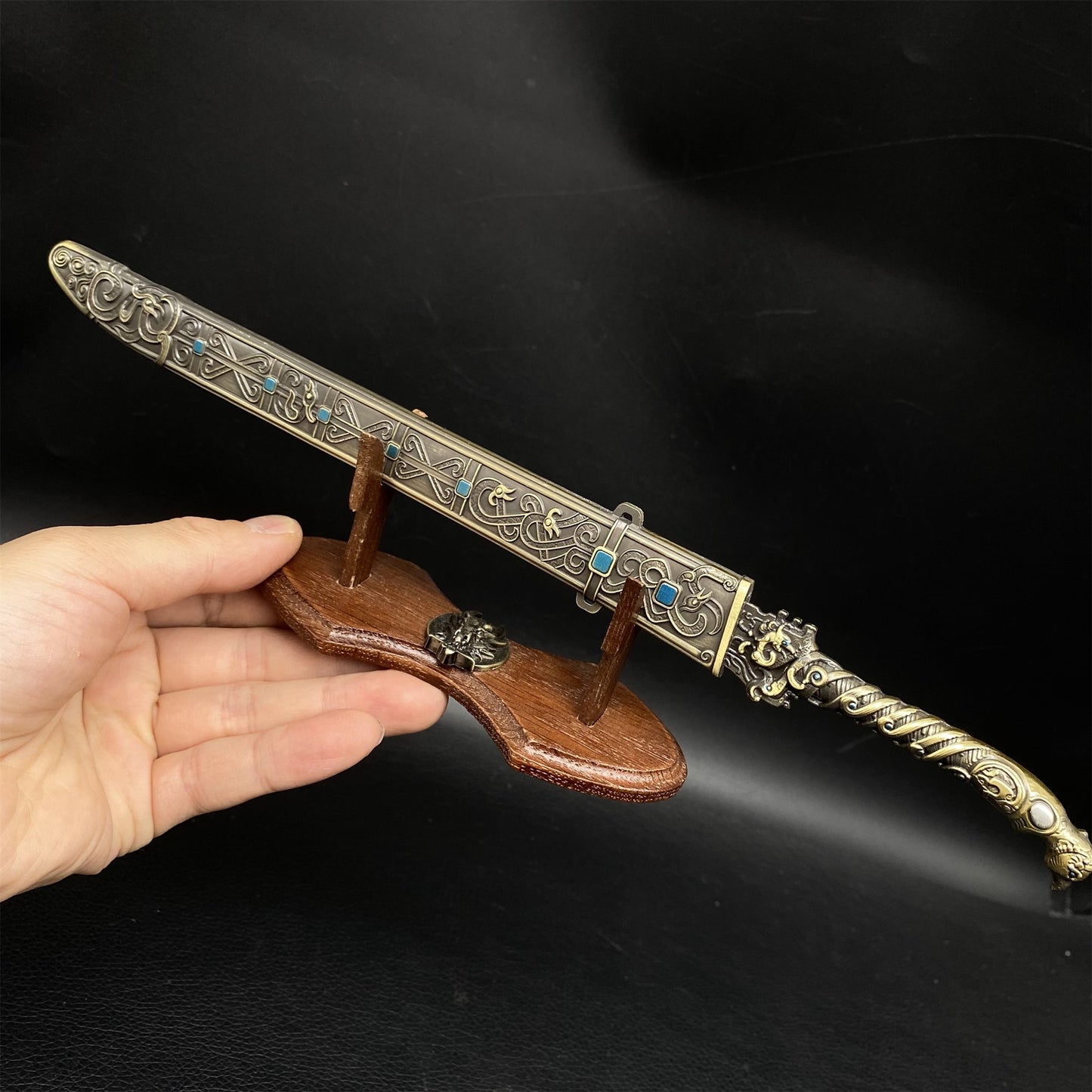 Chinese Ancient Mythology Deng Chanyu Sword Metal Replica