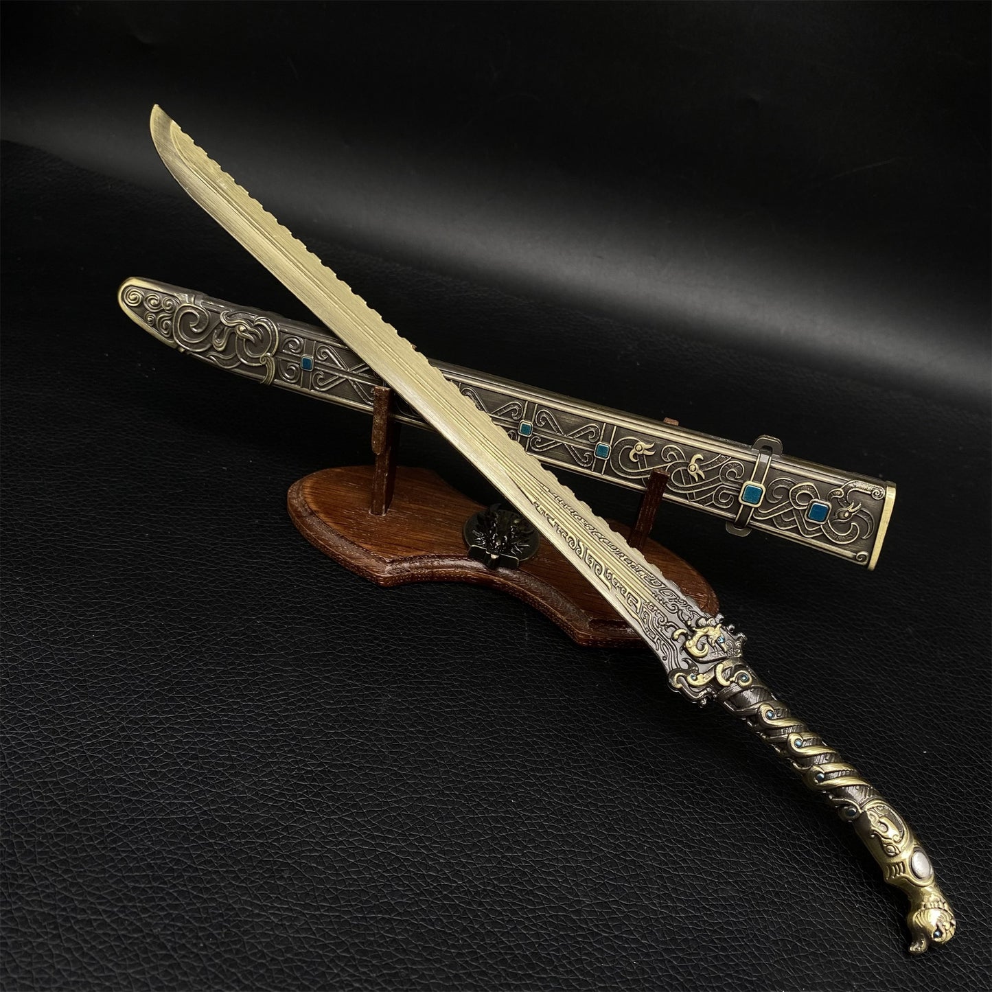 Chinese Ancient Mythology Deng Chanyu Sword Metal Replica