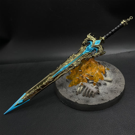 Film Peripheral Mini Green Cloud Sword Metal Replica