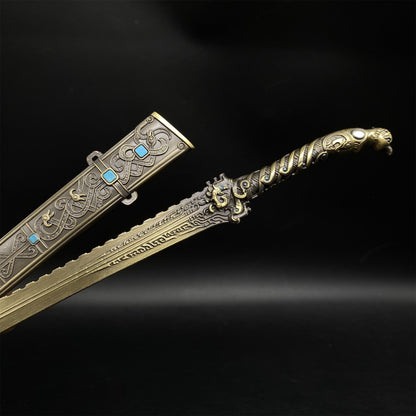 Chinese Ancient Mythology Deng Chanyu Sword Metal Replica
