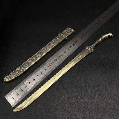 Chinese Ancient Mythology Deng Chanyu Sword Metal Replica