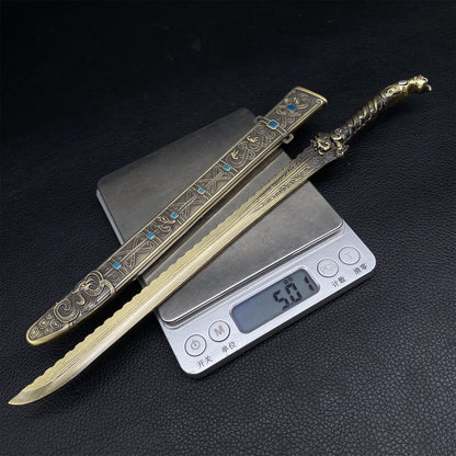 Chinese Ancient Mythology Deng Chanyu Sword Metal Replica