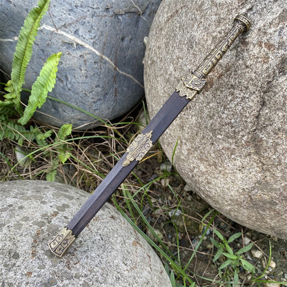 High-End Ancient Han Dynasty QingGang Steel Sword 26cm/10.2"