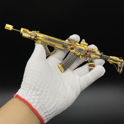 DF Tenglong – Colden Plated Weather Induction Assault Rifle Metal Miniature