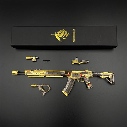 DF Tenglong – Colden Plated Weather Induction Assault Rifle Metal Miniature