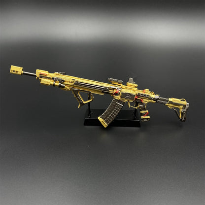 DF Tenglong – Colden Plated Weather Induction Assault Rifle Metal Miniature