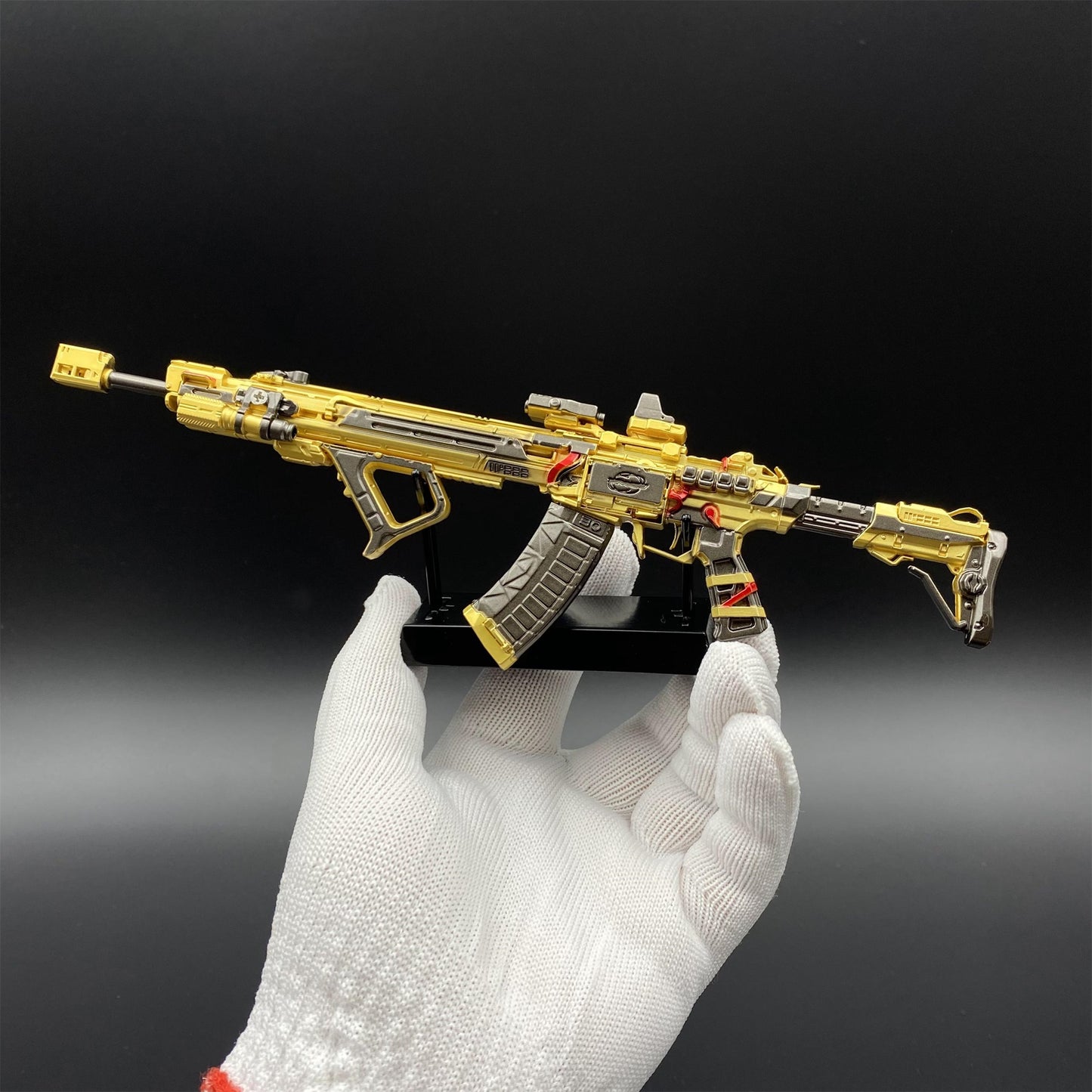 DF Tenglong – Colden Plated Weather Induction Assault Rifle Metal Miniature