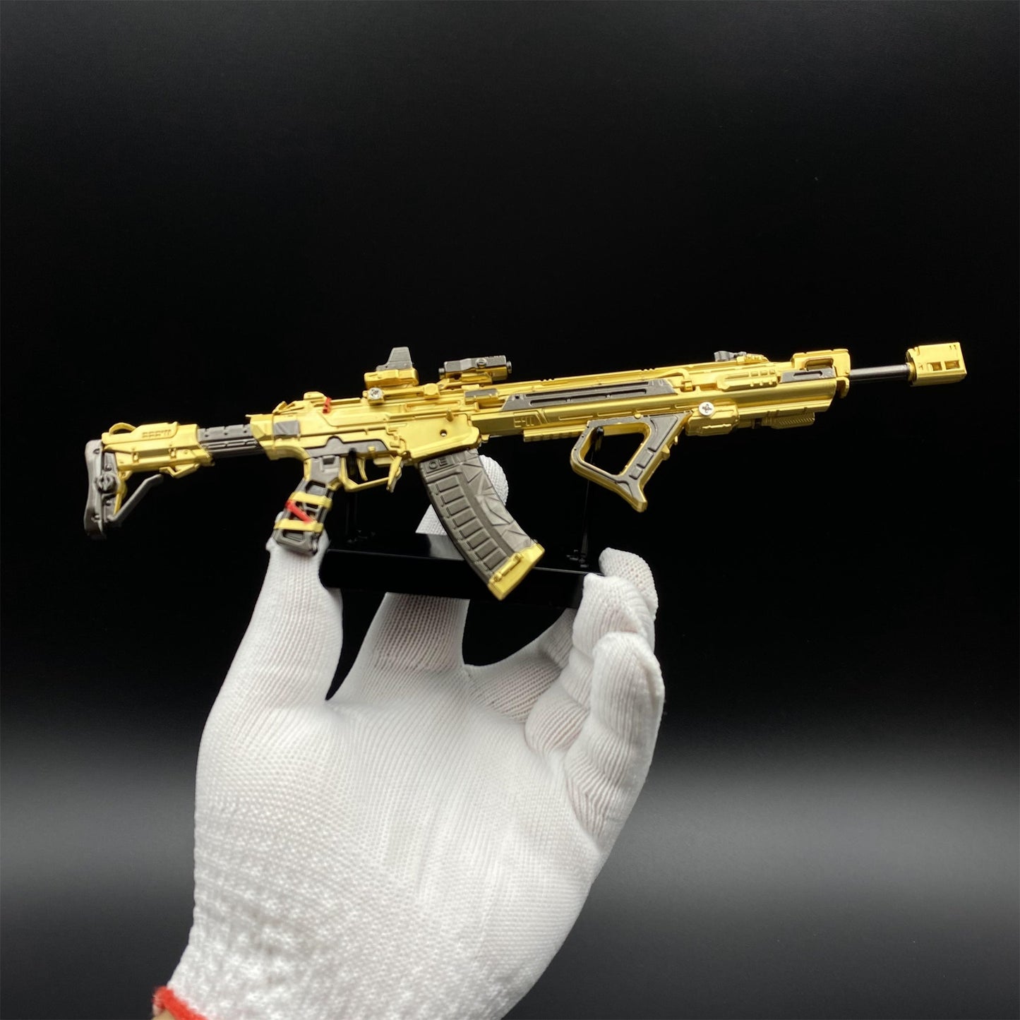 DF Tenglong – Colden Plated Weather Induction Assault Rifle Metal Miniature