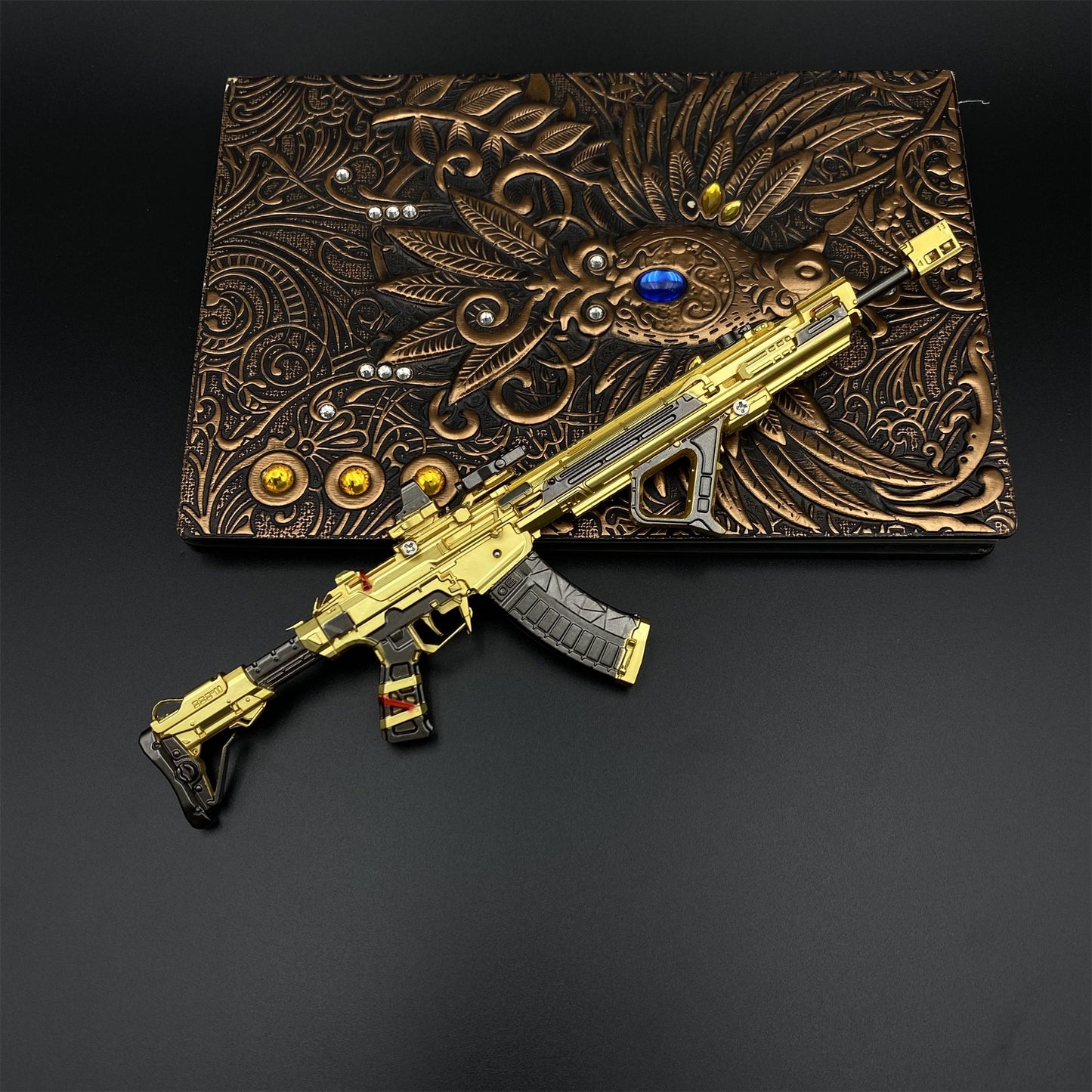 DF Tenglong – Colden Plated Weather Induction Assault Rifle Metal Miniature