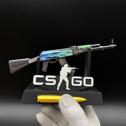 Tiny CSGO AK47 Miniature Jaguar Neon Revolution Ice Coaled B the Monster Gold Arabesque Crane Flight