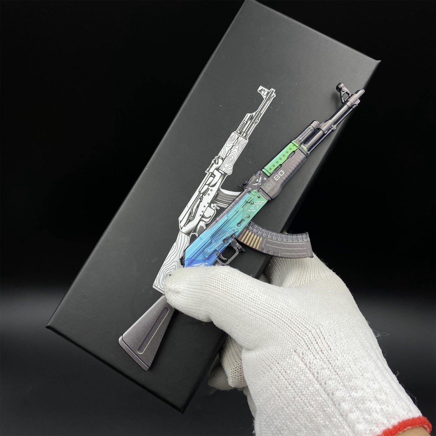 Tiny CSGO AK47 Miniature Jaguar Neon Revolution Ice Coaled B the Monster Gold Arabesque Crane Flight