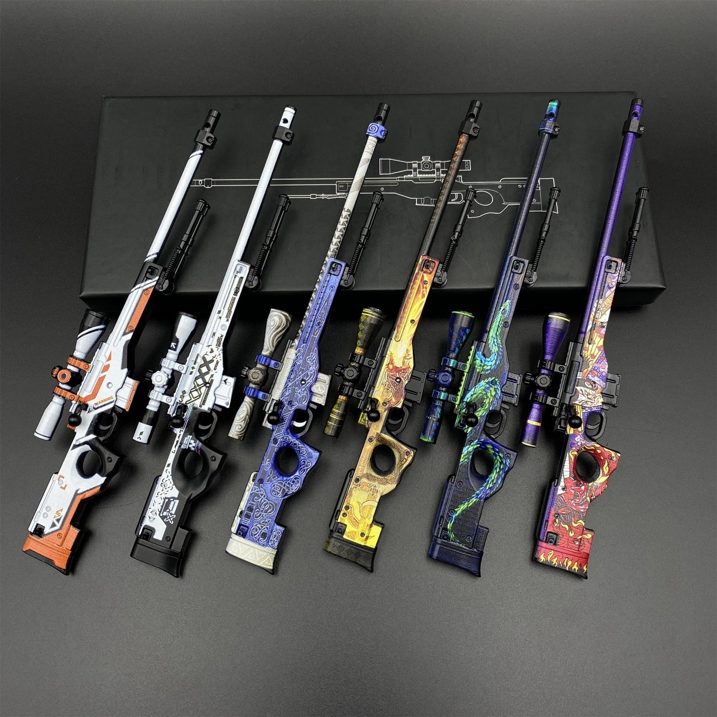 Hot Skin CS2 AWP Miniature Printstream Oni Taiji Asiimov Lore Gungnir Atheris Small Gun