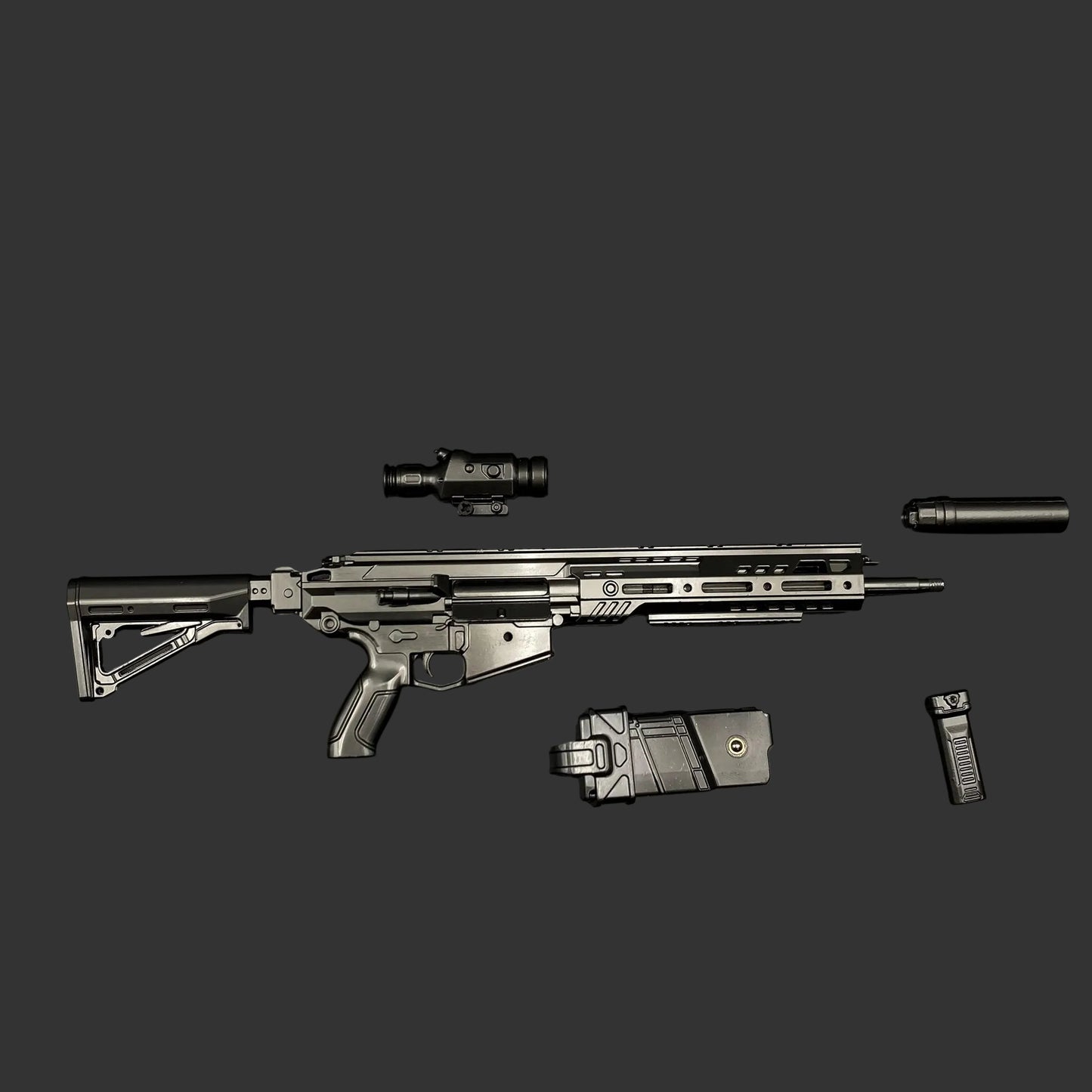 Delta Force M7 Assualt Rifle Metal Miniature