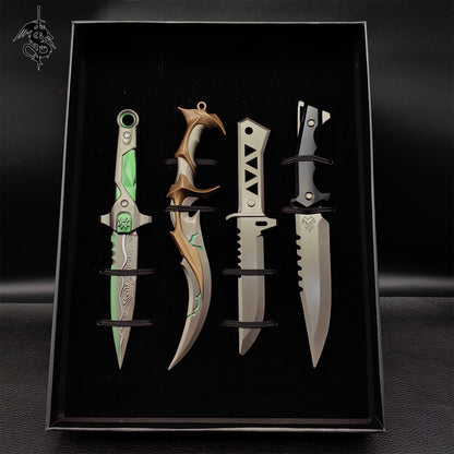Metal Val Game Knife For Collection 4 In 1 Pack