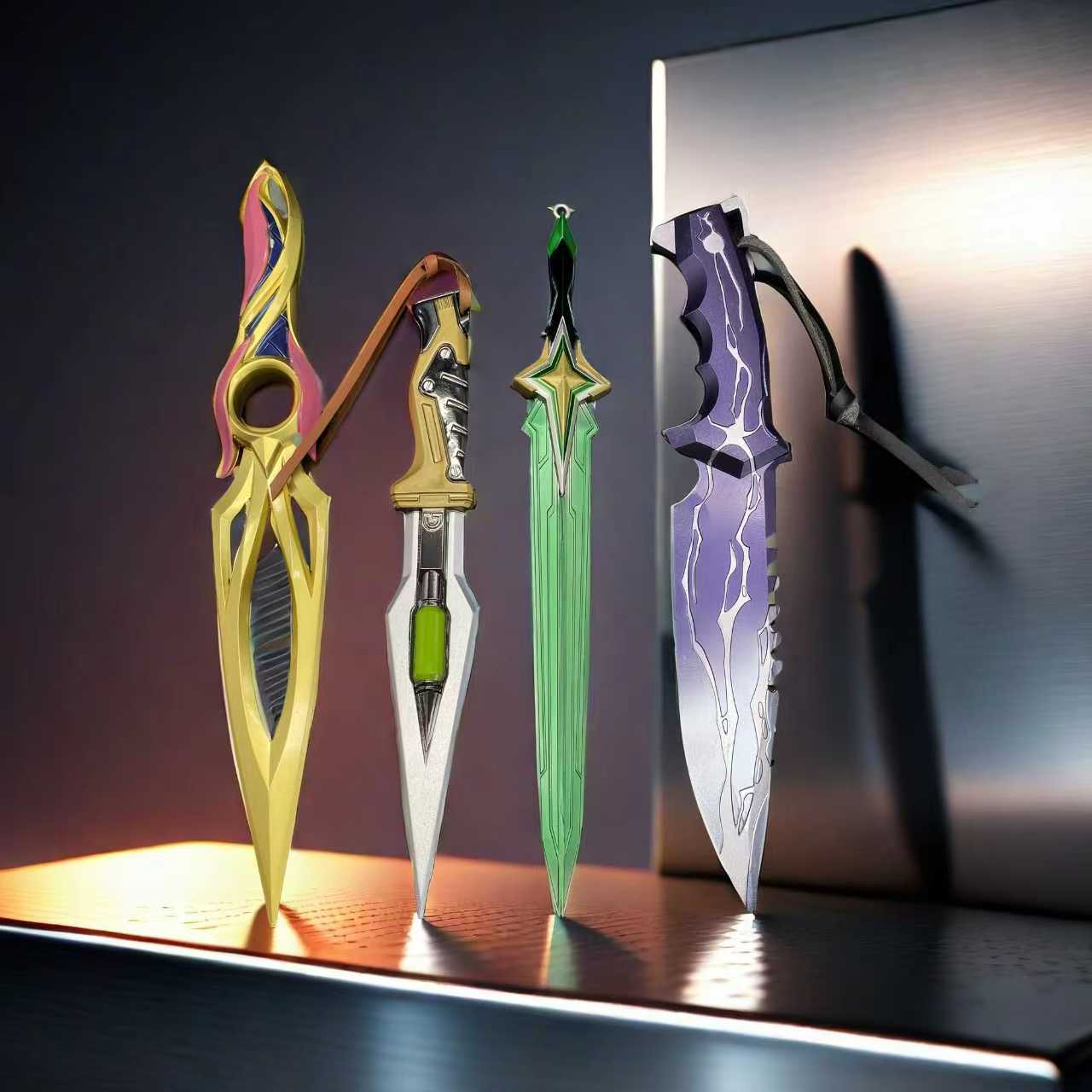 Outpost Knife Comet Sword Smite Knife Mystbloom Kunai 4 in 1 Box USA Stock