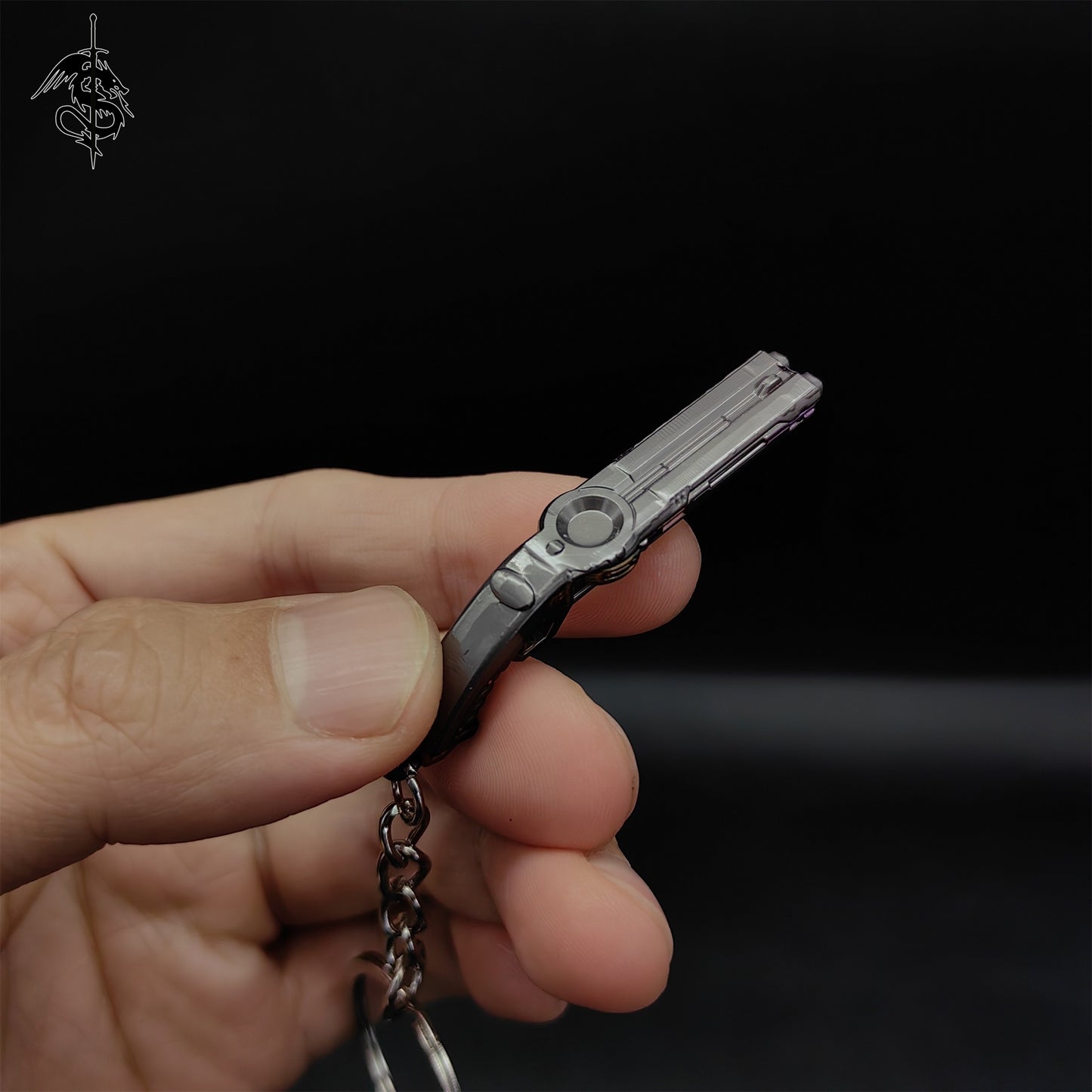 Mini Prelude to chaos shorty Gun Metal keychain