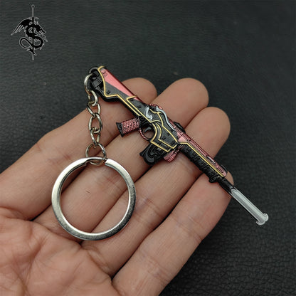 Metal Vandal Gun Pendant Keychain 