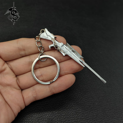 Metal Vandal Gun Pendant Keychain 