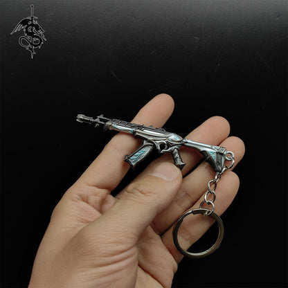 Metal Vandal Gun Pendant Keychain 