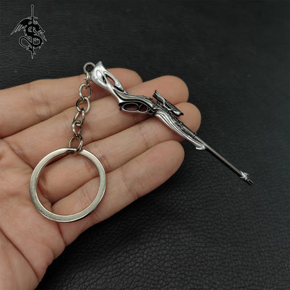 Metal Vandal Gun Pendant Keychain 