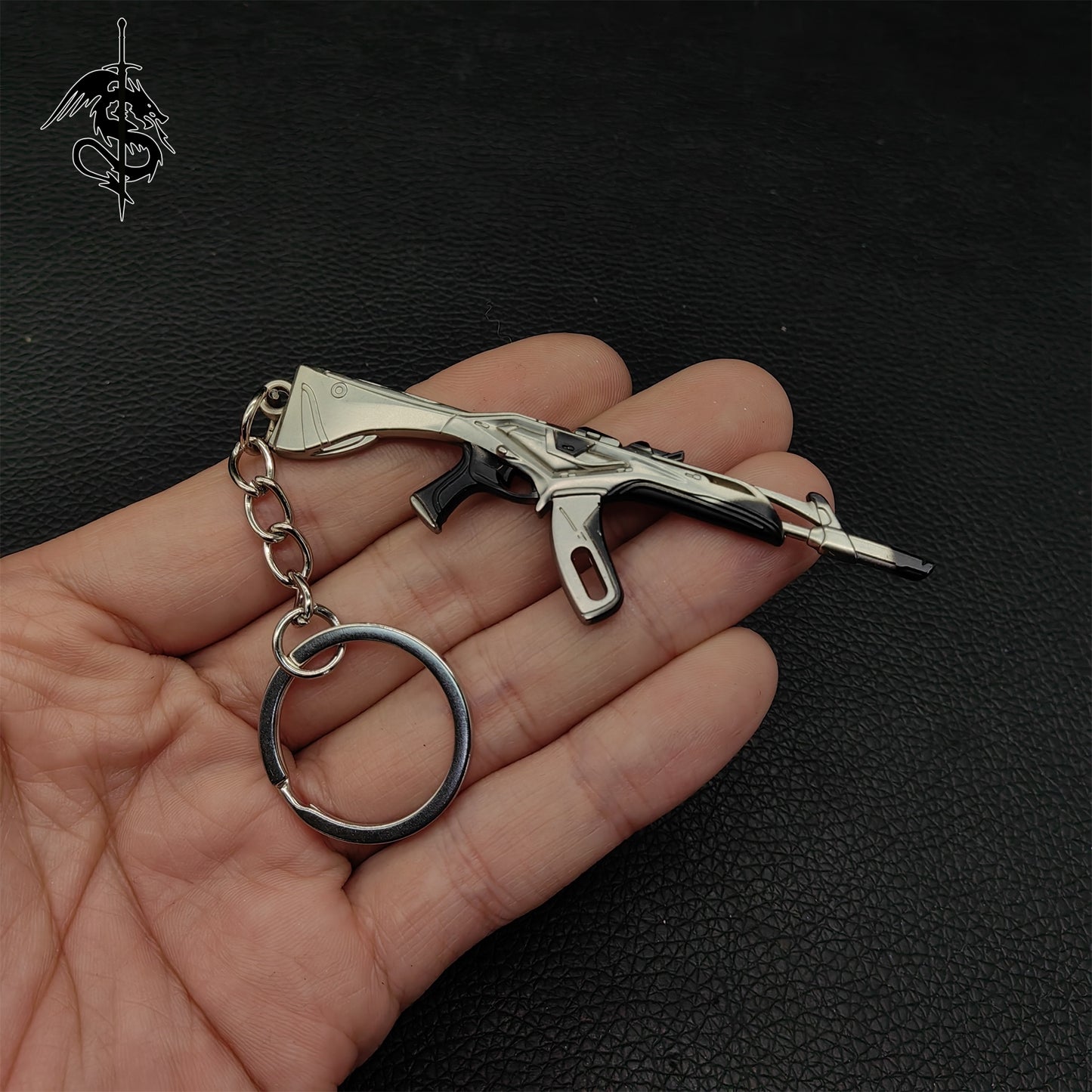 Metal Vandal Gun Pendant Keychain 