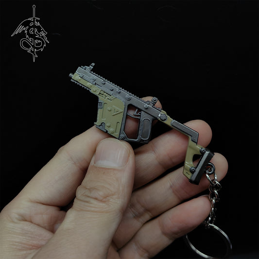 Hot Game Metal Vector Gun Keychain