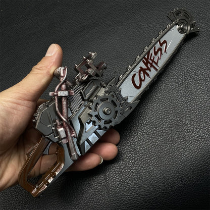 DF Game Two Handed Chainsaw Weapon Metal Replica