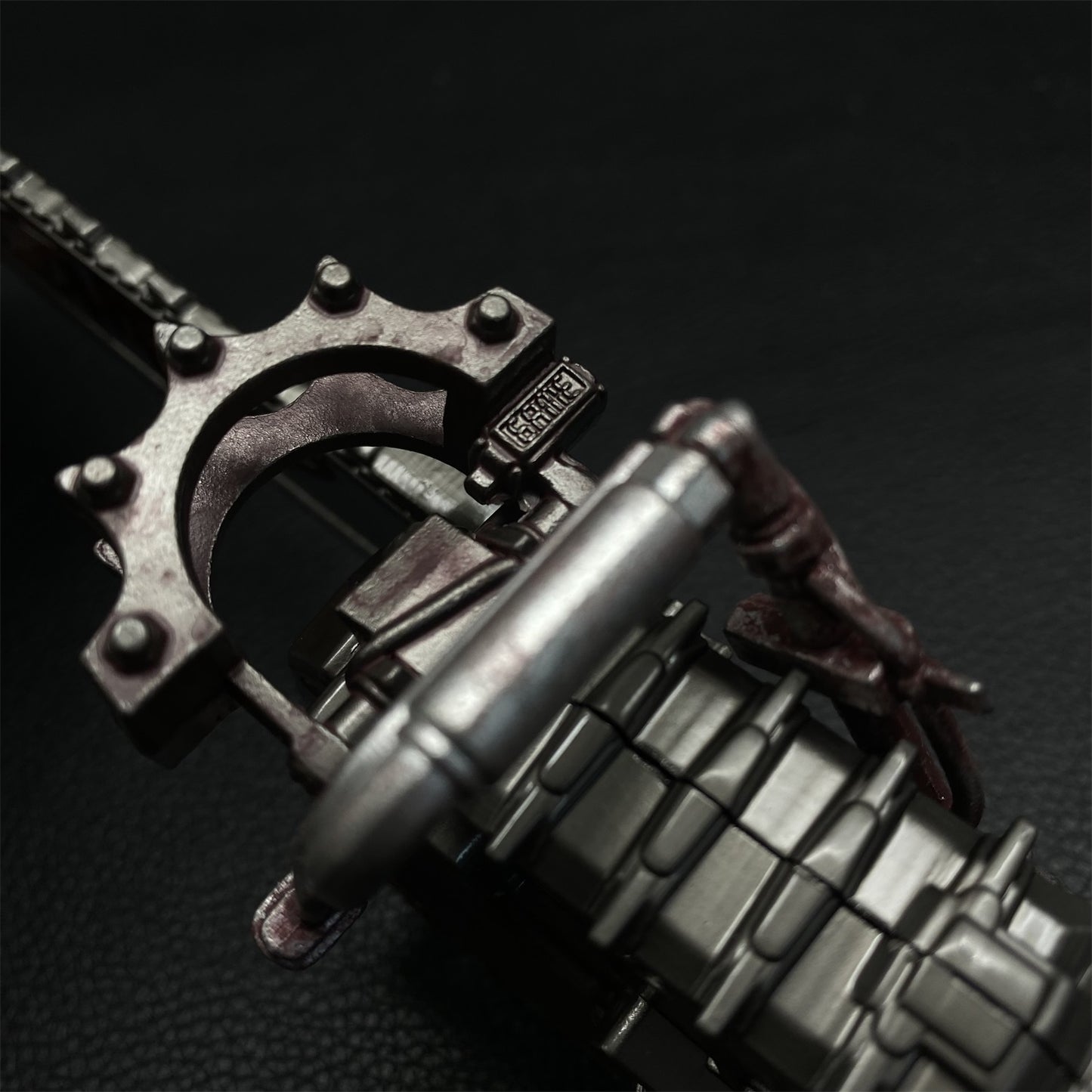 DF Game Two Handed Chainsaw Weapon Metal Replica