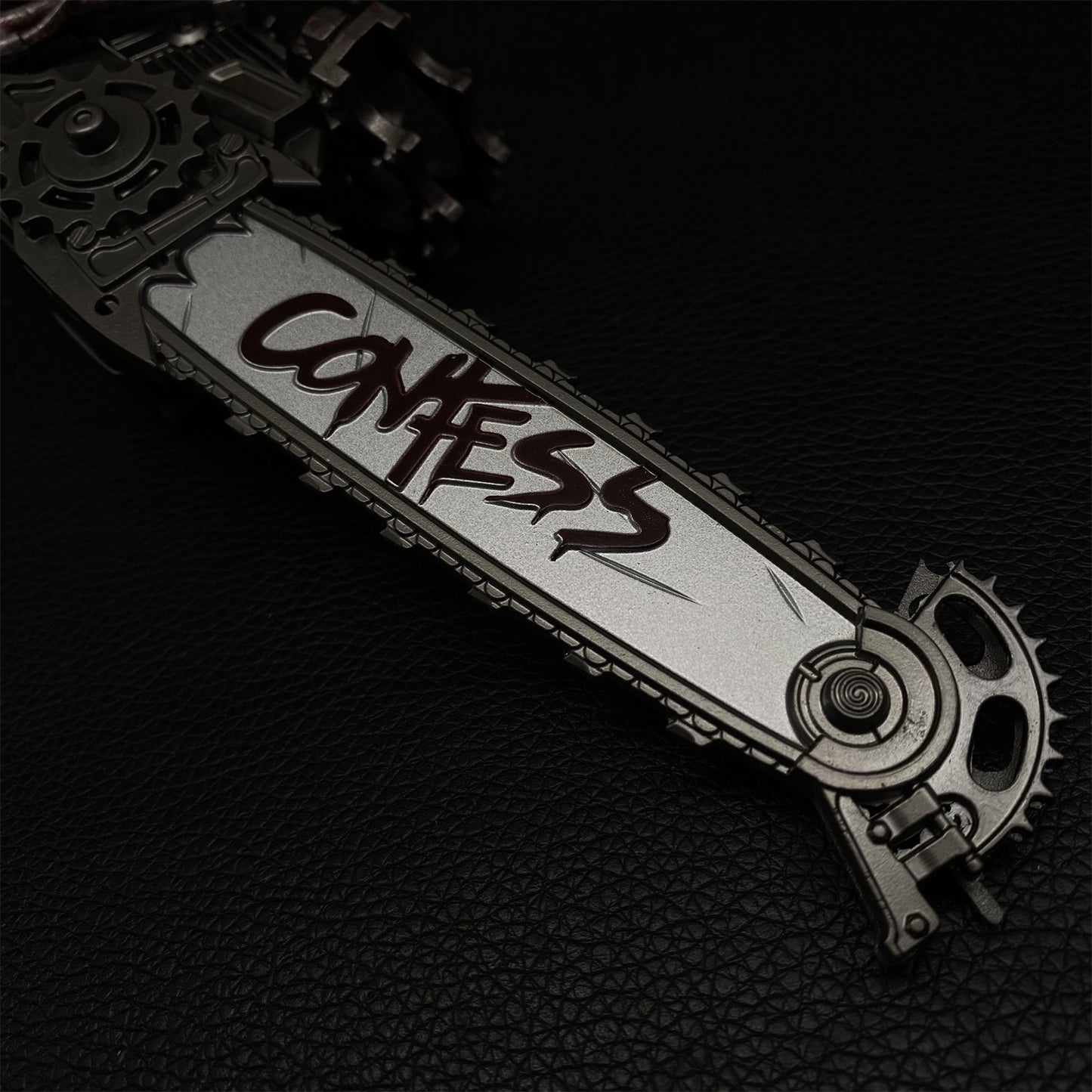 DF Game Two Handed Chainsaw Weapon Metal Replica