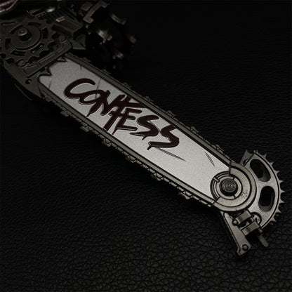 DF Game Two Handed Chainsaw Weapon Metal Replica