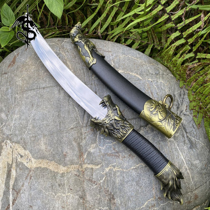 Mongolian Wolf Dagger Blunt Chinese Ancient Wolf Short Sword