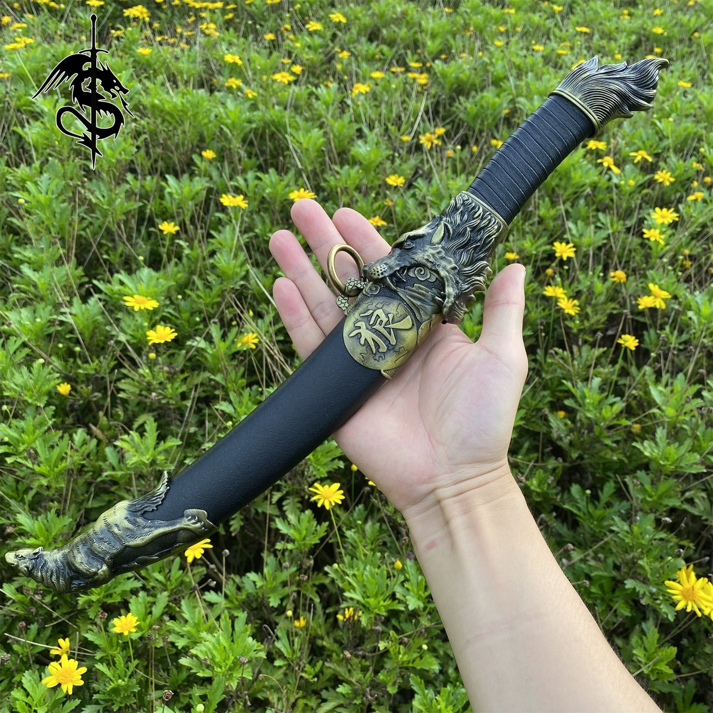 Mongolian Wolf Dagger Blunt Chinese Ancient Wolf Short Sword