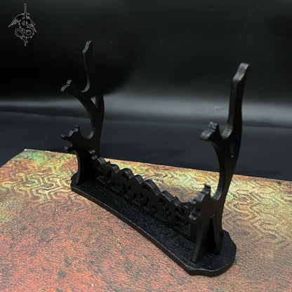 Miniature Displaying Wood Stand Katana Tiny Gun Display Holder