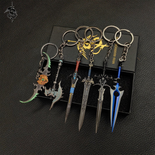 WOW Classical Weapons keychain Fan Art 6 in 1 Pack