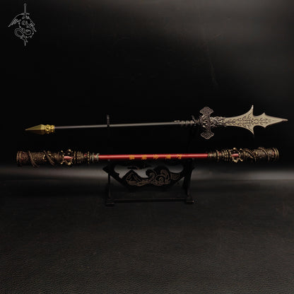 Black Myth: Wukong Bar & Yangjian Trident Spear Metal Replica 35CM/13.8''