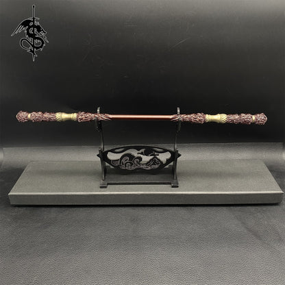 Metal Wukong Ruyi Jingu Bang Red Replica 35CM/13.8''