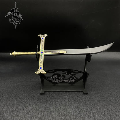 Yoru Sword Miniature Alloy Dracule Mihawk Black Blade Great Sword 