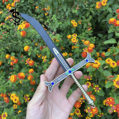 Yoru Sword Miniature Alloy Dracule Mihawk Black Blade Great Sword 