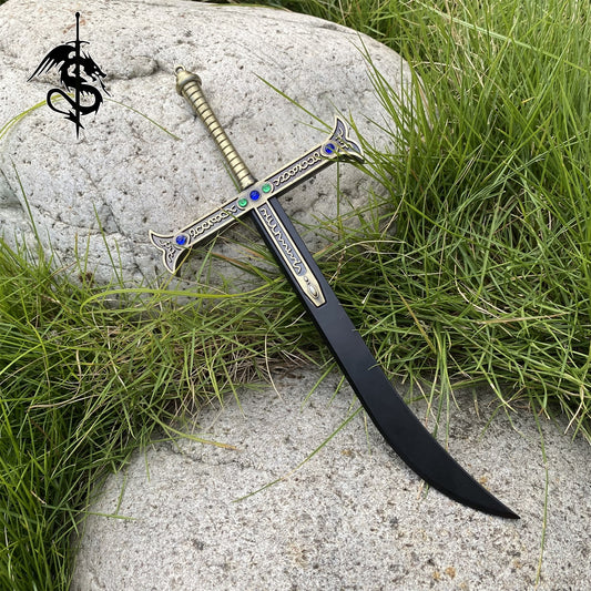 Yoru Sword Miniature Alloy Dracule Mihawk Black Blade Great Sword 